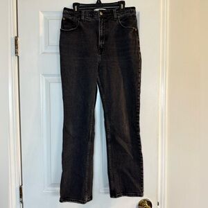 Abercrombie & Fitch Women's Straight Leg Black Jeans